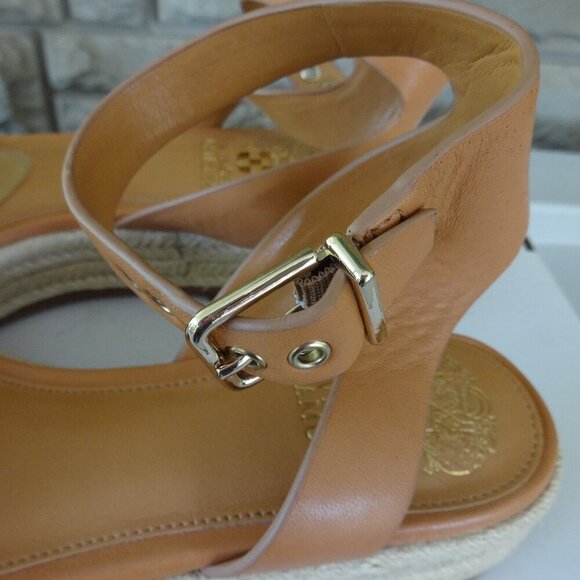 Vince Camuto Kathalia platform sandals size 8.5M, Gold/Copper sequin foot straps - Picture 7 of 16